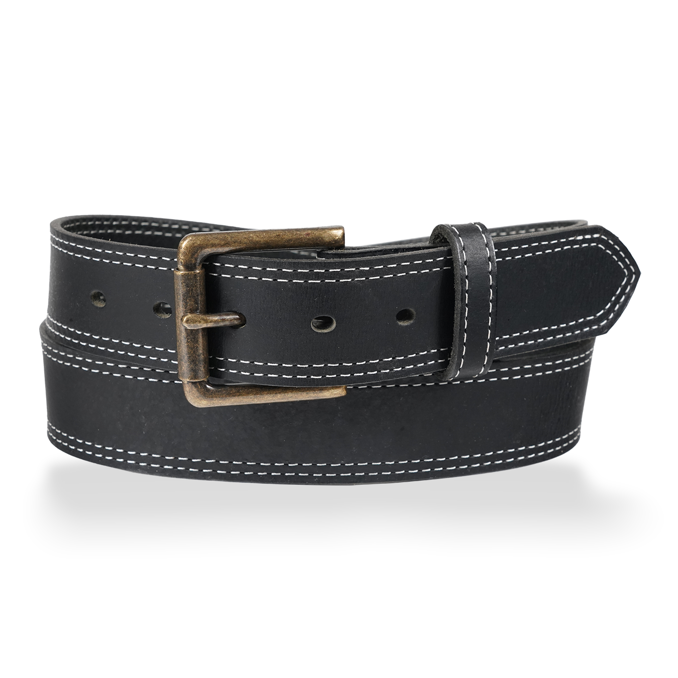 Franklin - 1.5" Field Row White Double Stitch Work Belt