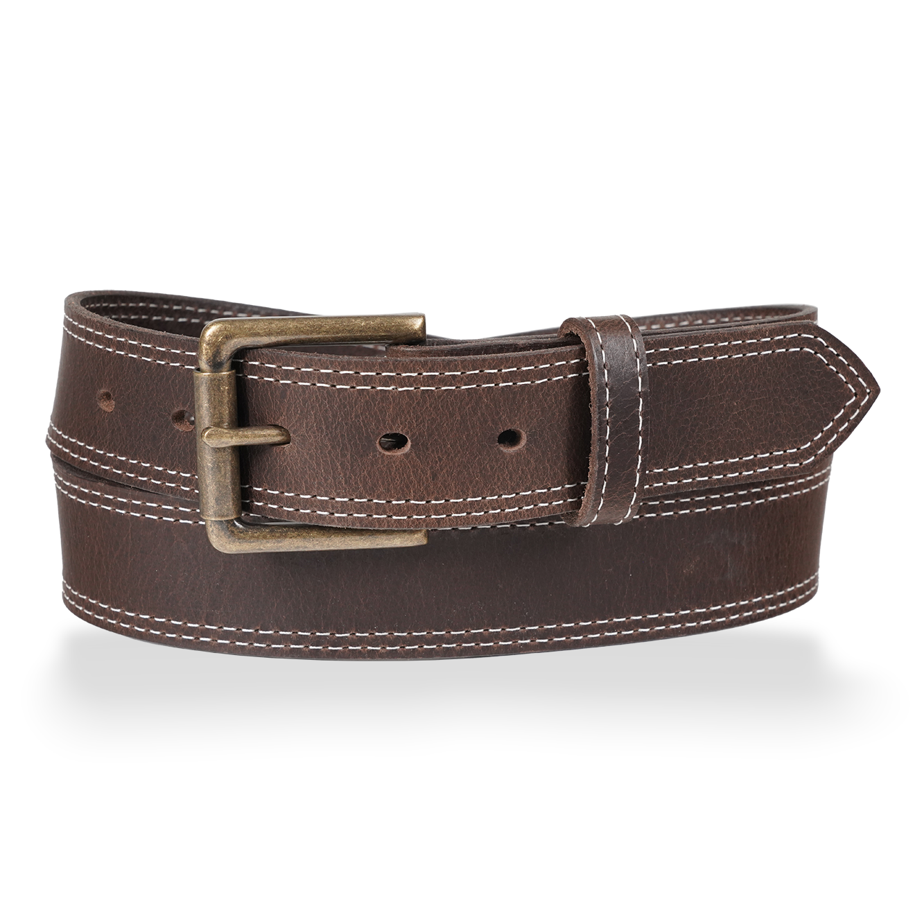 Franklin - 1.5" Field Row White Double Stitch Work Belt