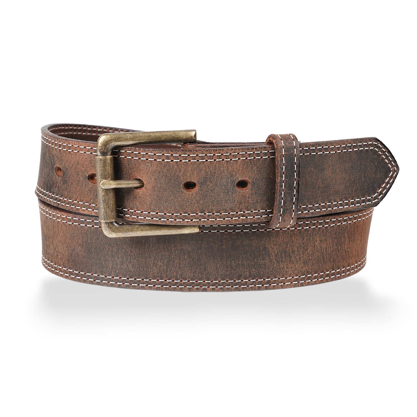 Franklin - 1.5" Field Row White Double Stitch Work Belt