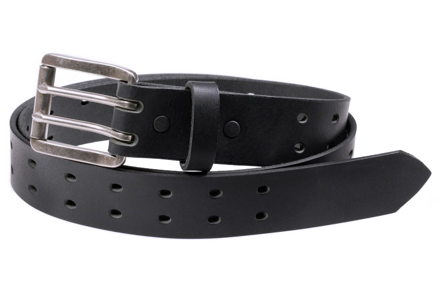 Rebel - 1.5" Retro Double Prong Smooth Work Belt