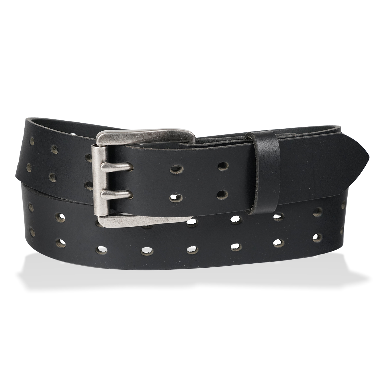 Rebel - 1.5" Retro Double Prong Smooth Work Belt
