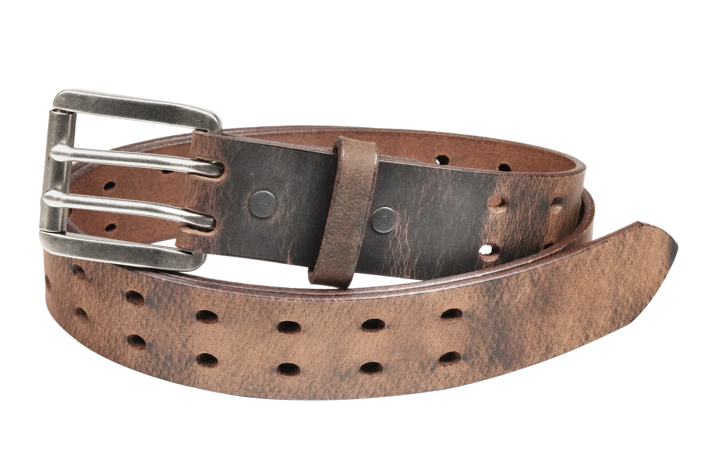 Rebel - 1.5" Retro Double Prong Smooth Work Belt