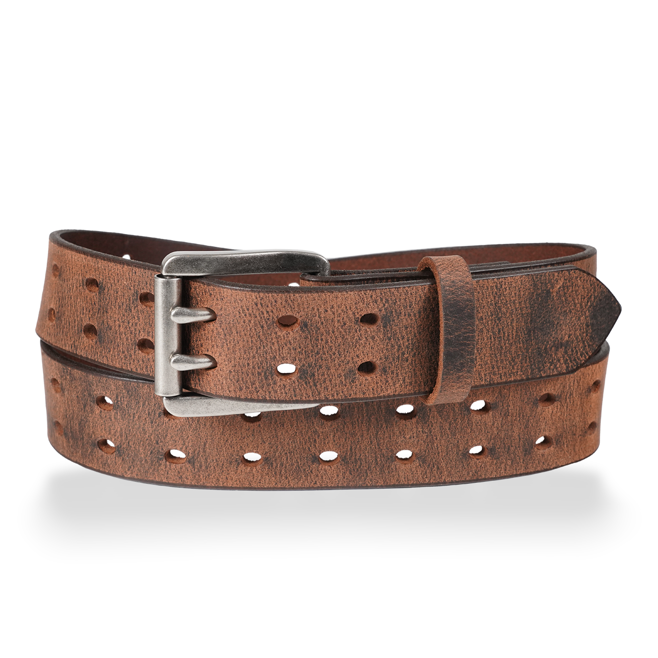 Rebel - 1.5" Retro Double Prong Smooth Work Belt